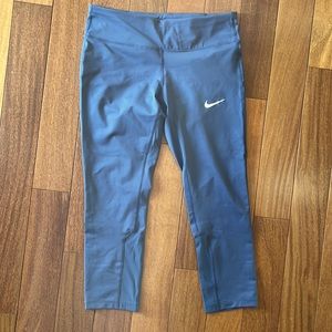 Nike running gray Dri-fit leggings size M
